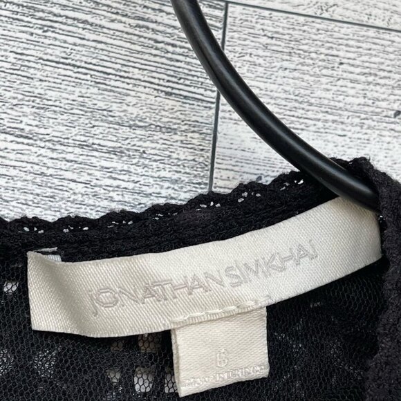 Jonathan SimkhaiMultimedia Threaded Mesh Mini Ruffle Dress size 6 - Picture 7 of 15